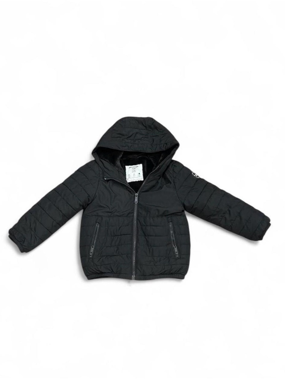 Abercrombie & Fitch Kids Hooded Faux-Fur Puffer Jacket Size 5/6 Winter School